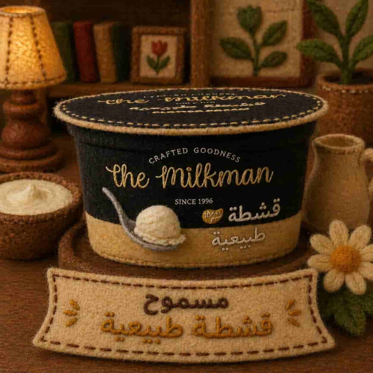 Natural cream and butter
