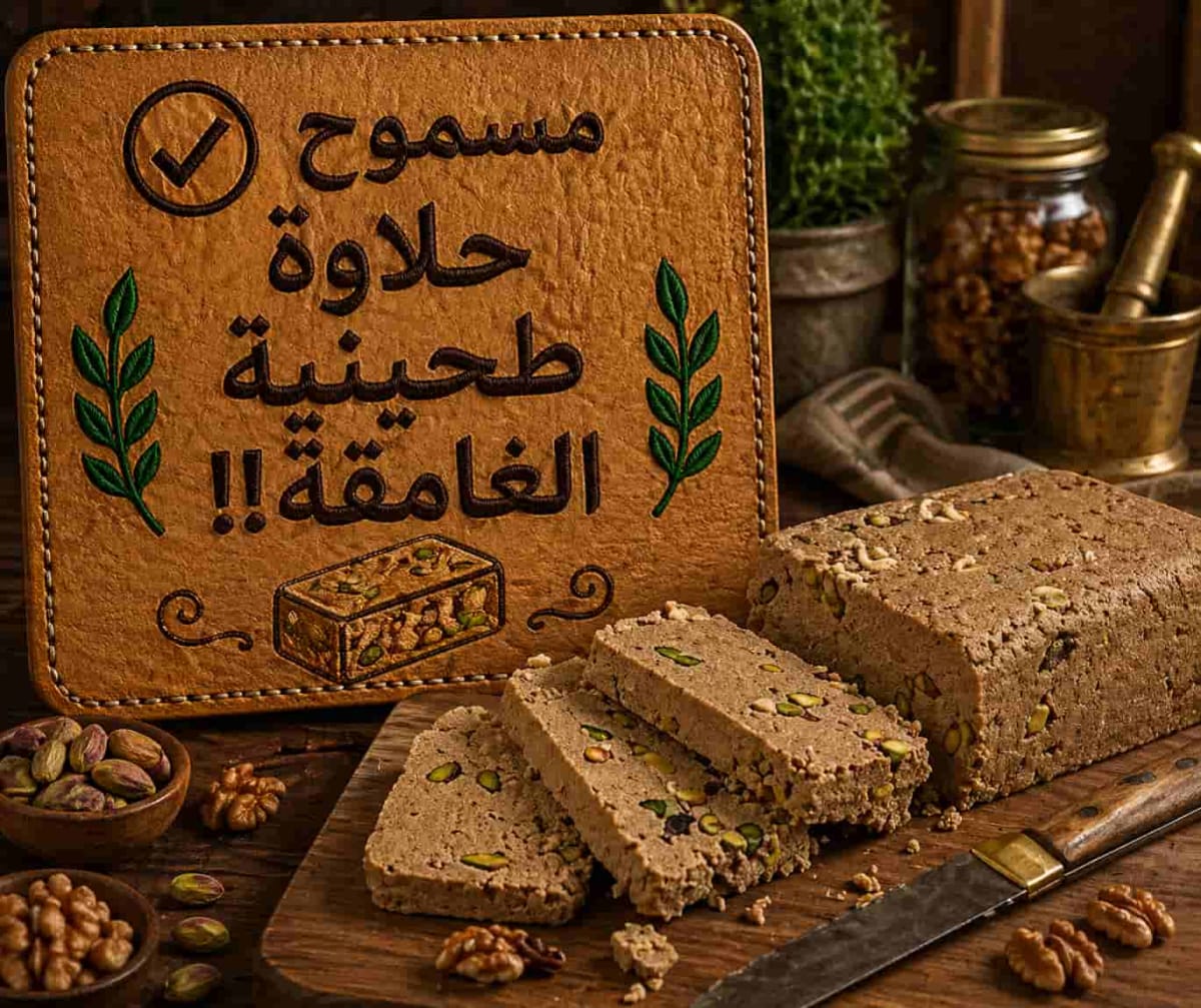 Dark tahini halva